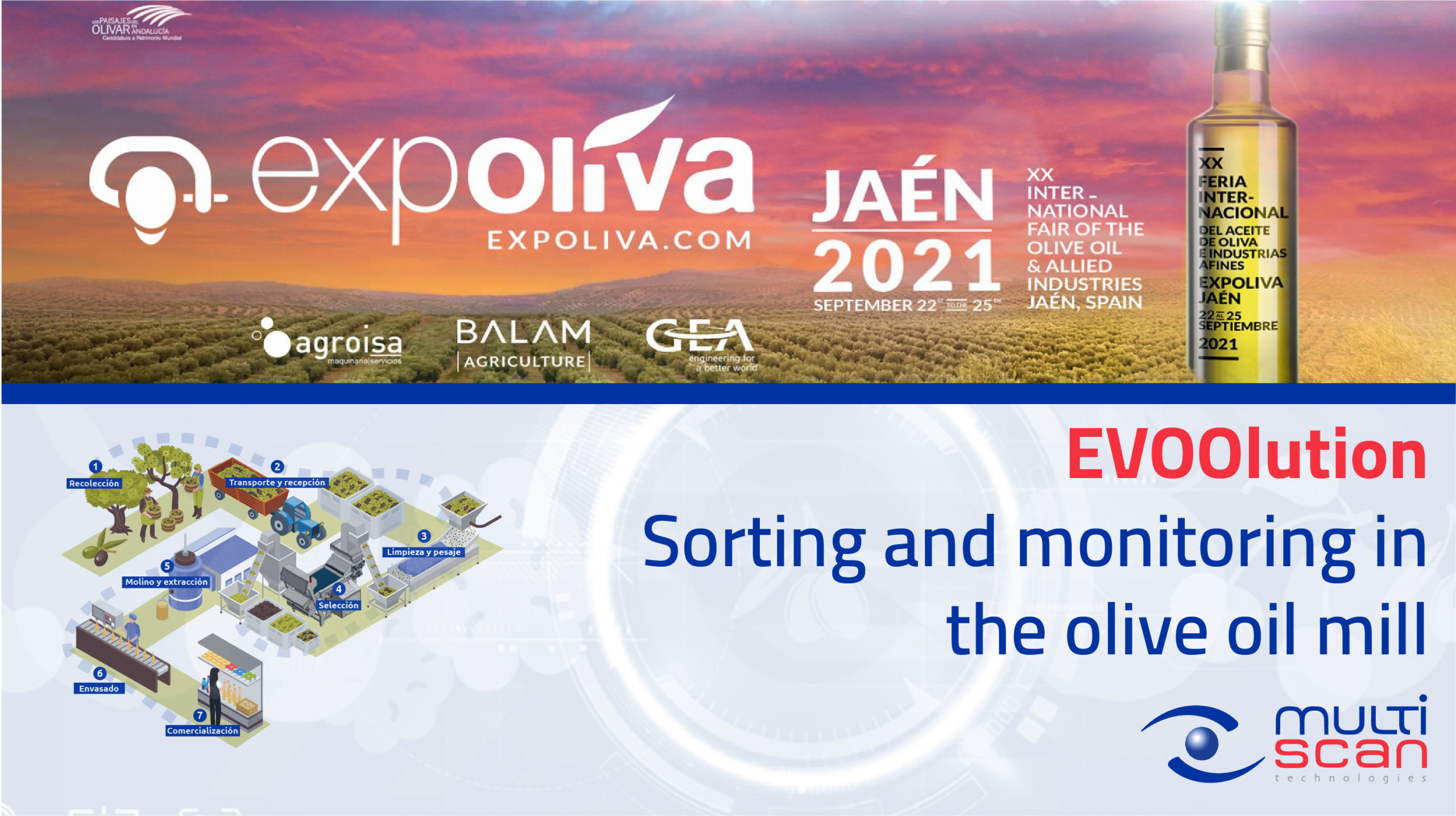 Multiscan attends EXPOLIVA 2021 with EVOOlution