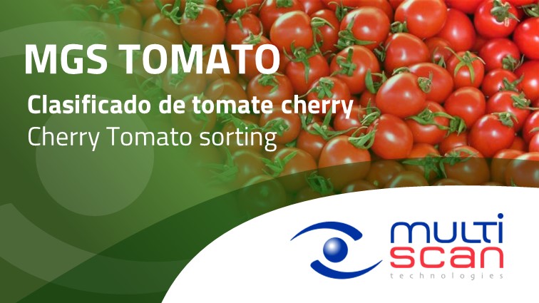 Multiscan Technologies lanza al mercado la renovación de su MGS TOMATO - Cámaras Laterales para la selección y el calibrado de tomate cherry