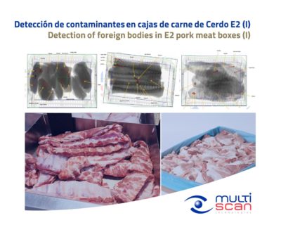 Detection of foreign bodies in E2 pork meat boxes (I)